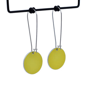 Claire Ishino - Floral Medley - small circle drop hook earrings