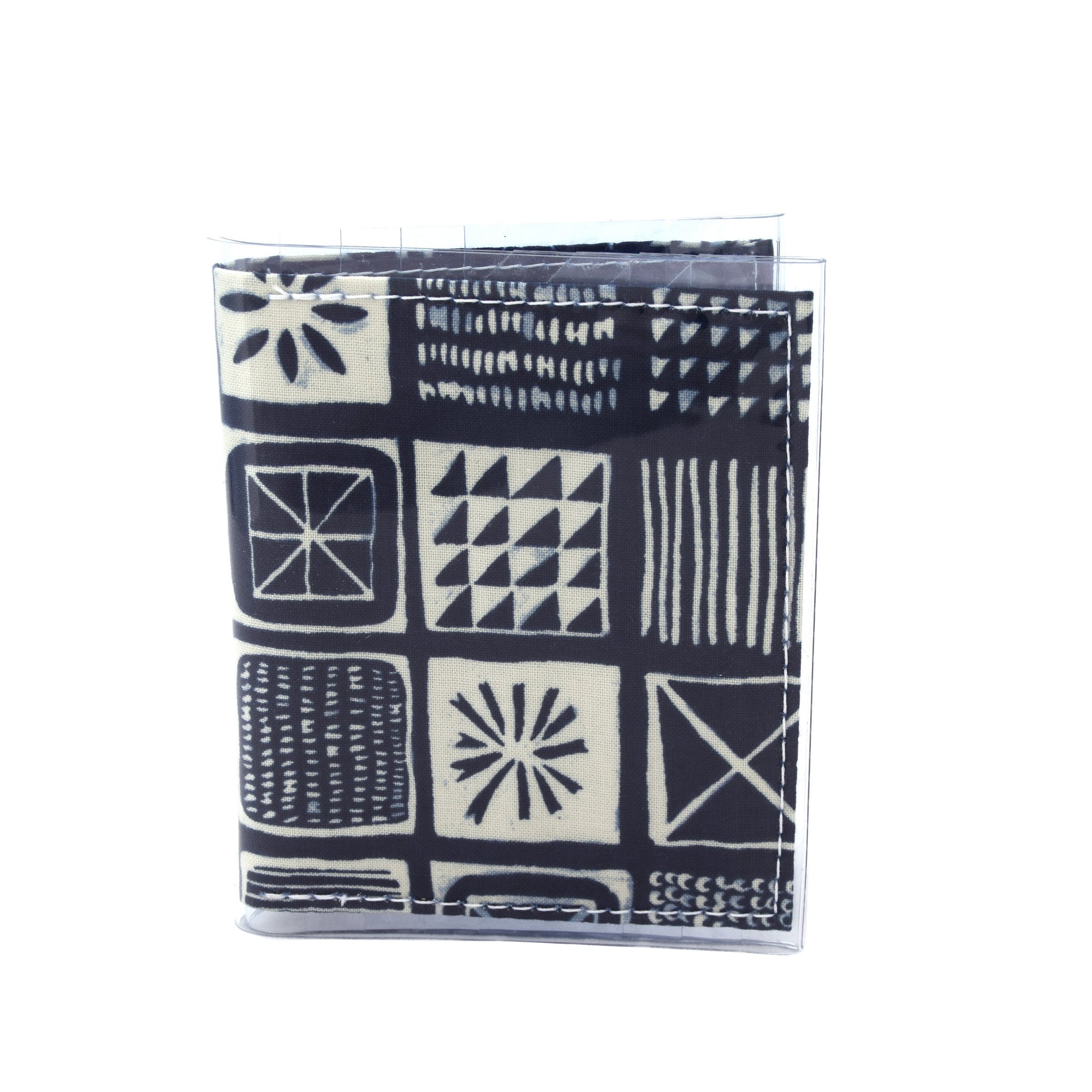 Warrior Wallet - Wood block tile print