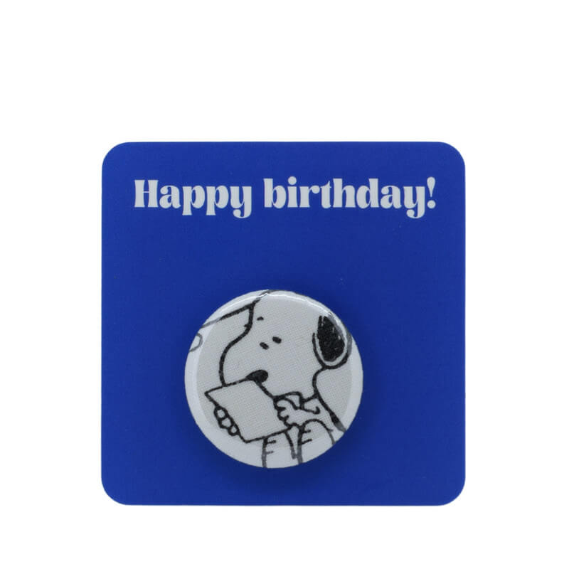 Button Badge - Snoopy reading