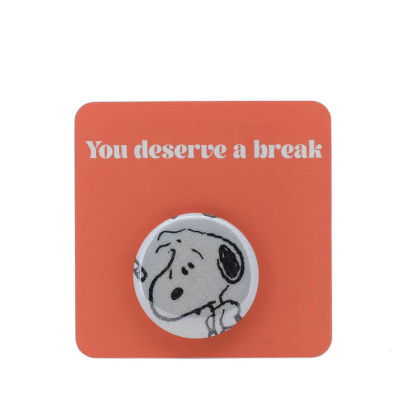 Button Badge - Snoopy stressed