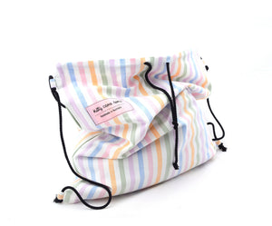 Backpack tote - Pastel rainbows