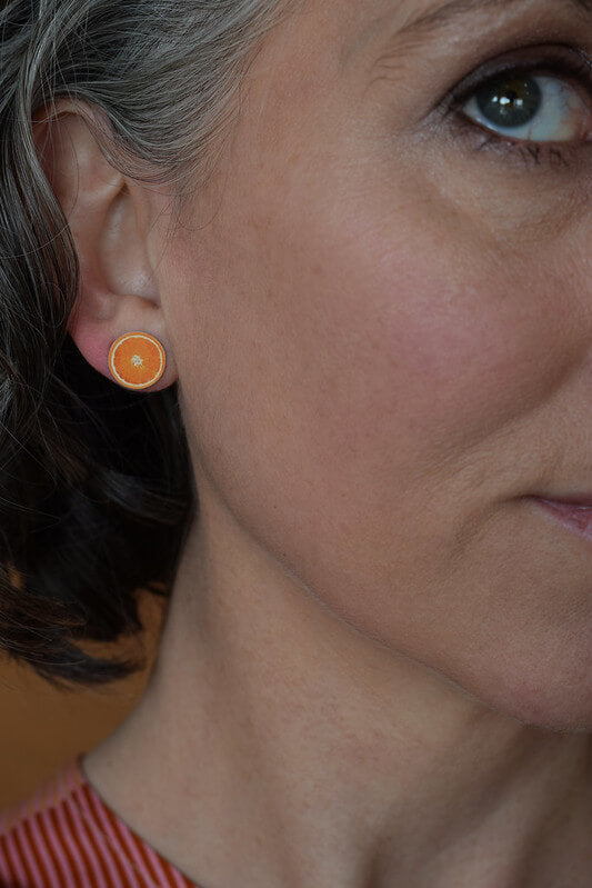 Cocktail Hour - Orange - stud earrings