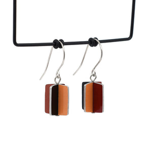 Earthy ochre golden honey colour palette - revolving doors - shepherds hook earrings