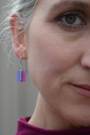 Geraldton Wax colour palette - revolving doors - shepherds hook earrings
