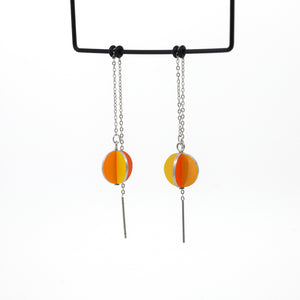 Sun kissed - colour palette pendulums - thread earrings
