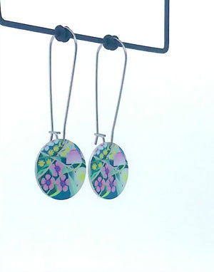 Claire Ishino - Australian Garden - small circle drop hook earrings