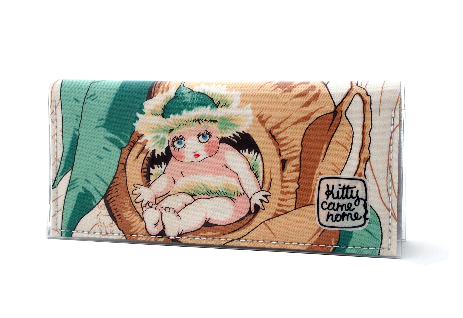 Bi-fold Clutch - May Gibbs gum blossom baby