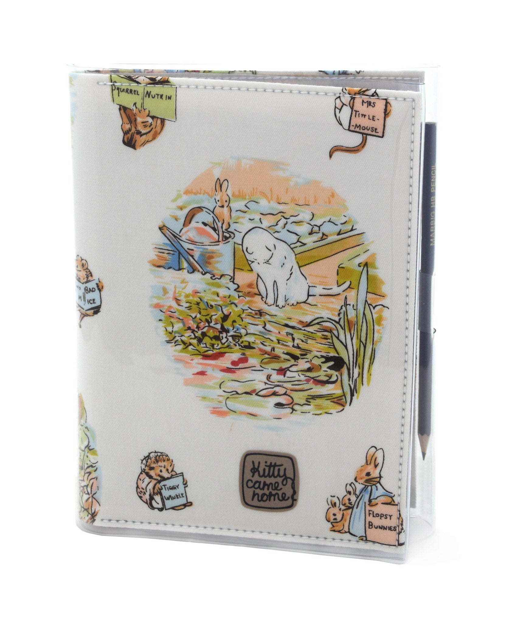 A5 Journal - Mr Mcgregor's cat - Peter Rabbit vintage fabric