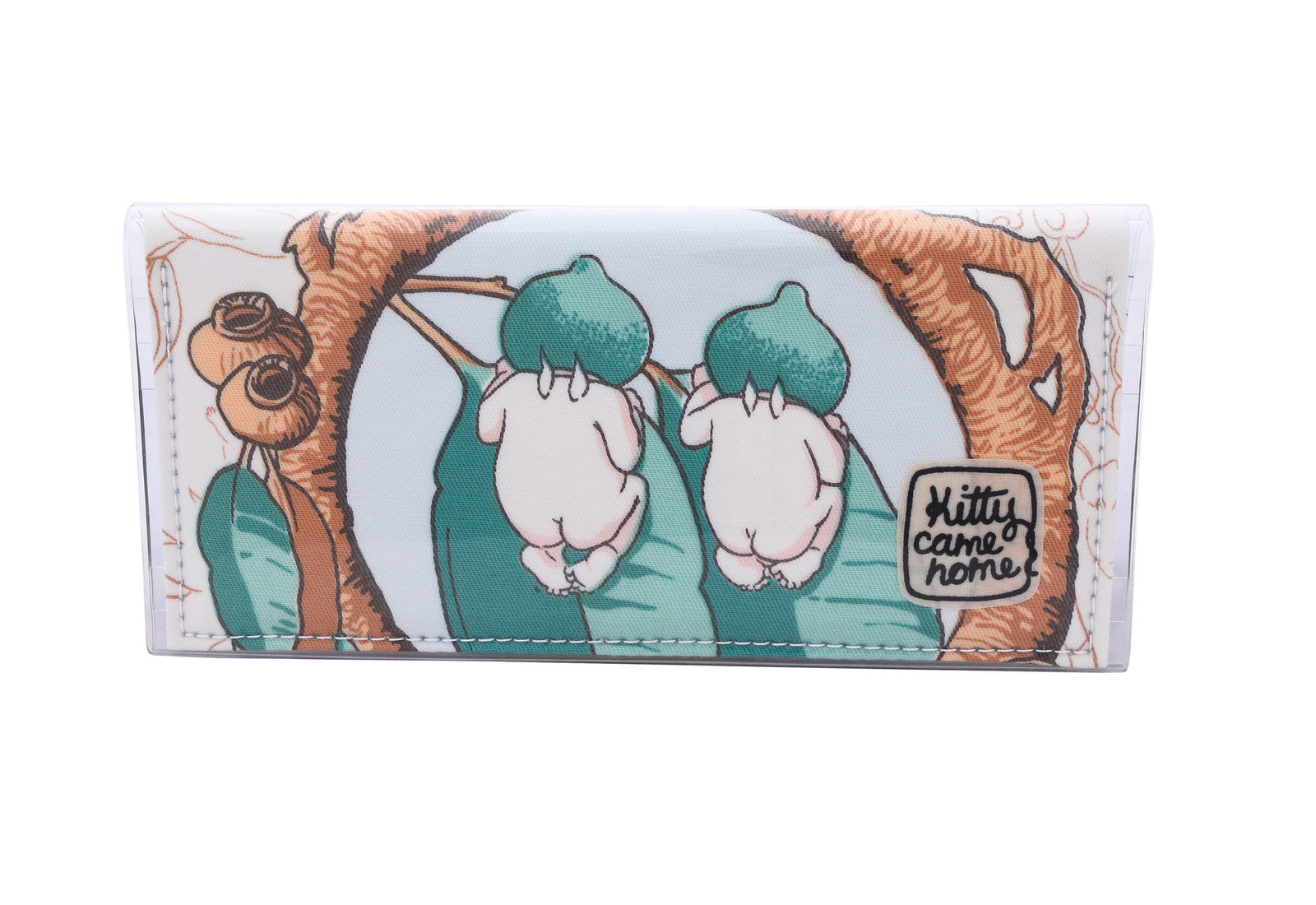 Bi-fold Clutch - May Gibbs gumnut babies - bare bums
