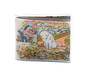 Card Wallet - Mr Mcgregor's cat - Peter Rabbit vintage fabric