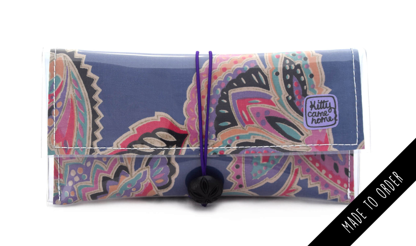 Button Clutch - vintage Sheridan Tabriz