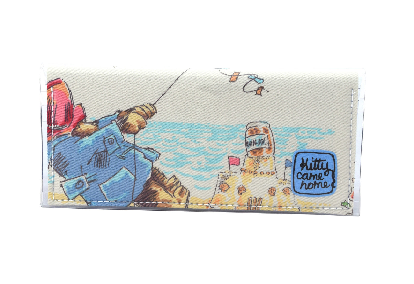Bi-fold Clutch - Paddington Bear flying a kite