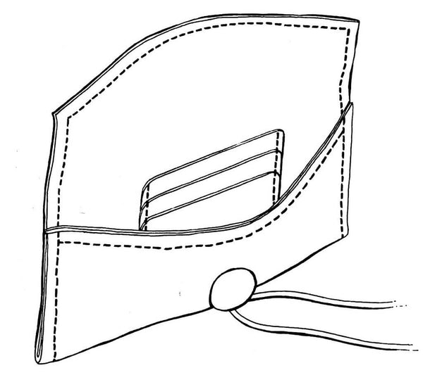 Button Clutch paisley curlicues Kitty Came Home