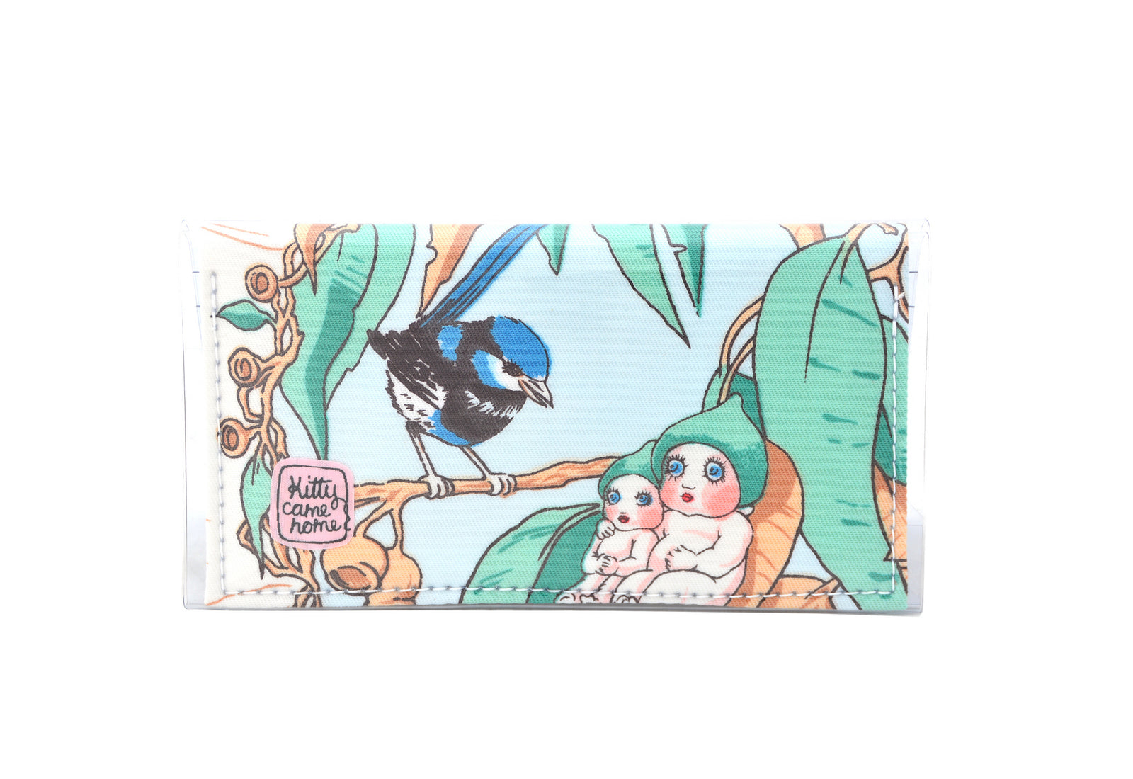 Bi-fold Mini - May Gibbs gumnut and Blue Wren