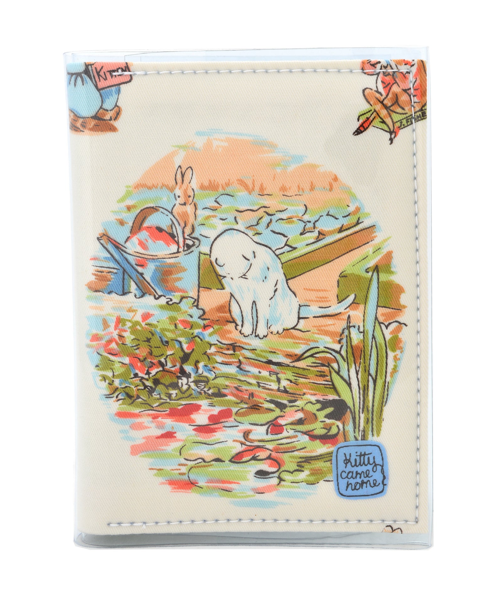 A6 Journal - Mr Mcgregor's cat - Peter Rabbit vintage fabric