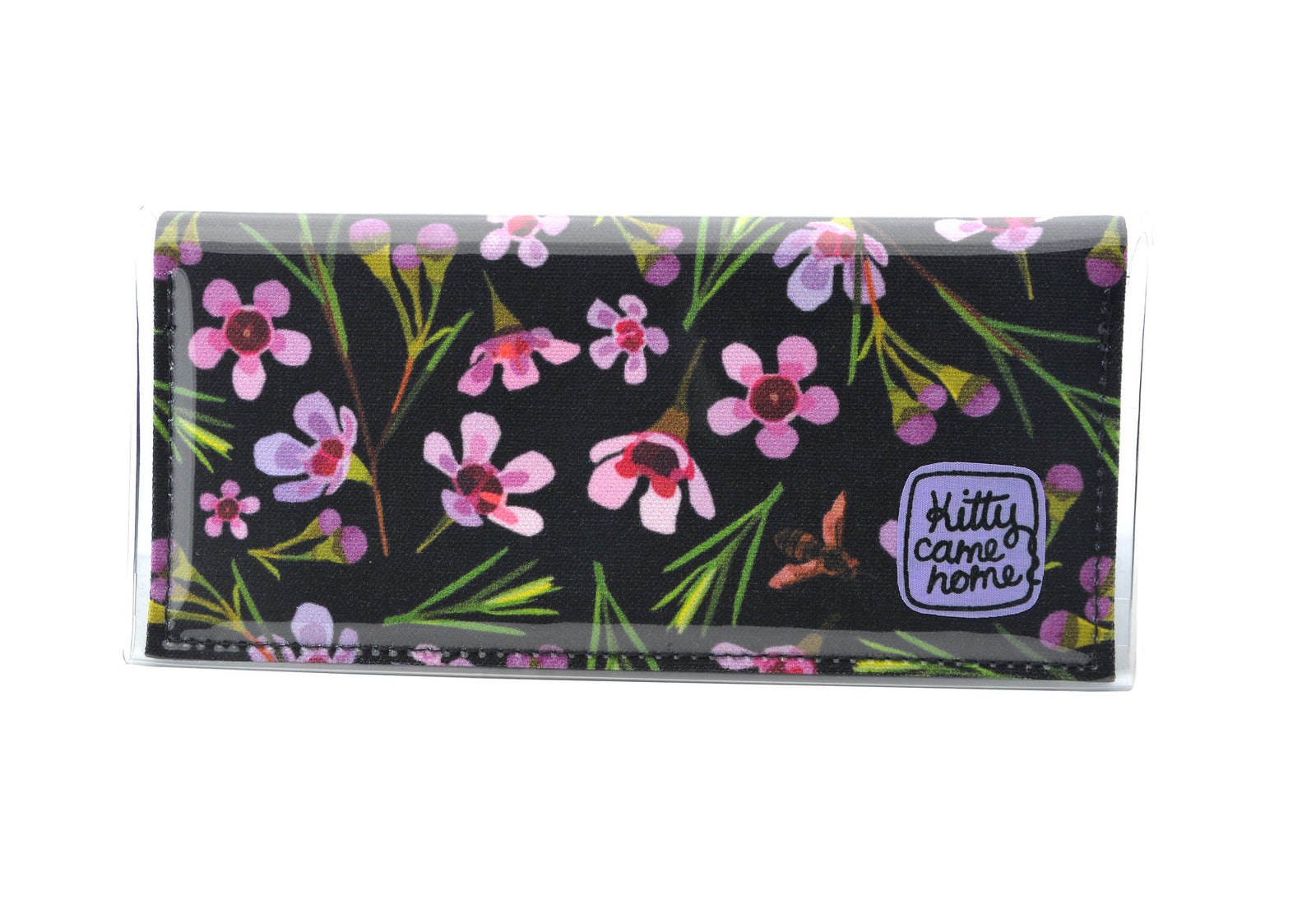 Bi-fold Clutch - Geraldton Wax - black