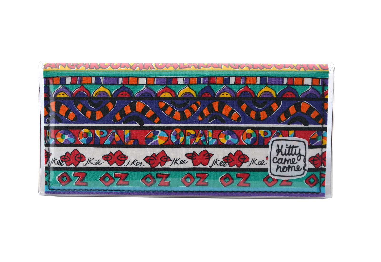 Bi-fold Clutch - Jenny Kee - Uni Oz - vintage fabric