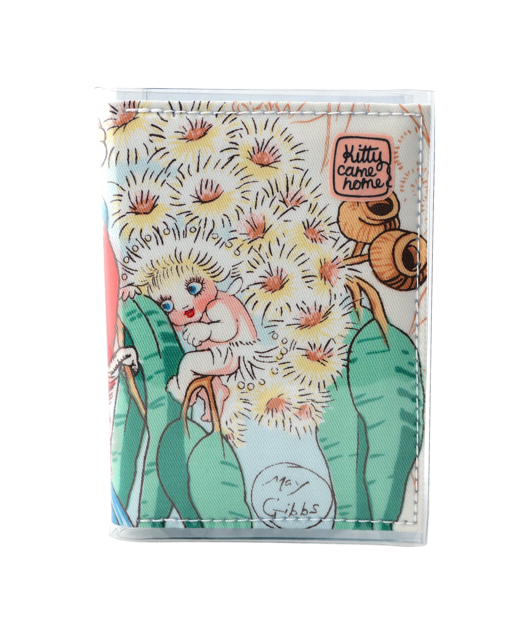 Passport wallet (small) - May Gibbs Wattle Baby vintage fabric