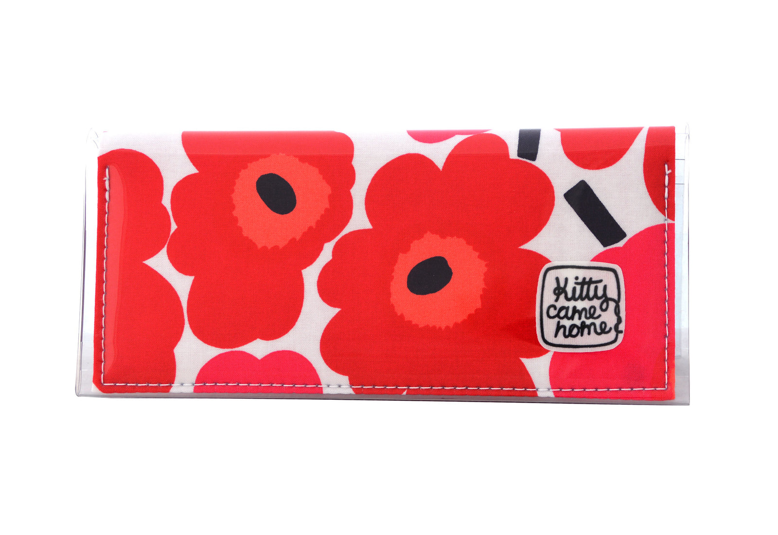 Bi-fold Clutch - Marimekko - Pieni Unikko - Maija Isola - red