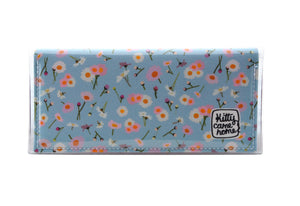 Bi-fold Clutch - Dear Daisy - Light blue