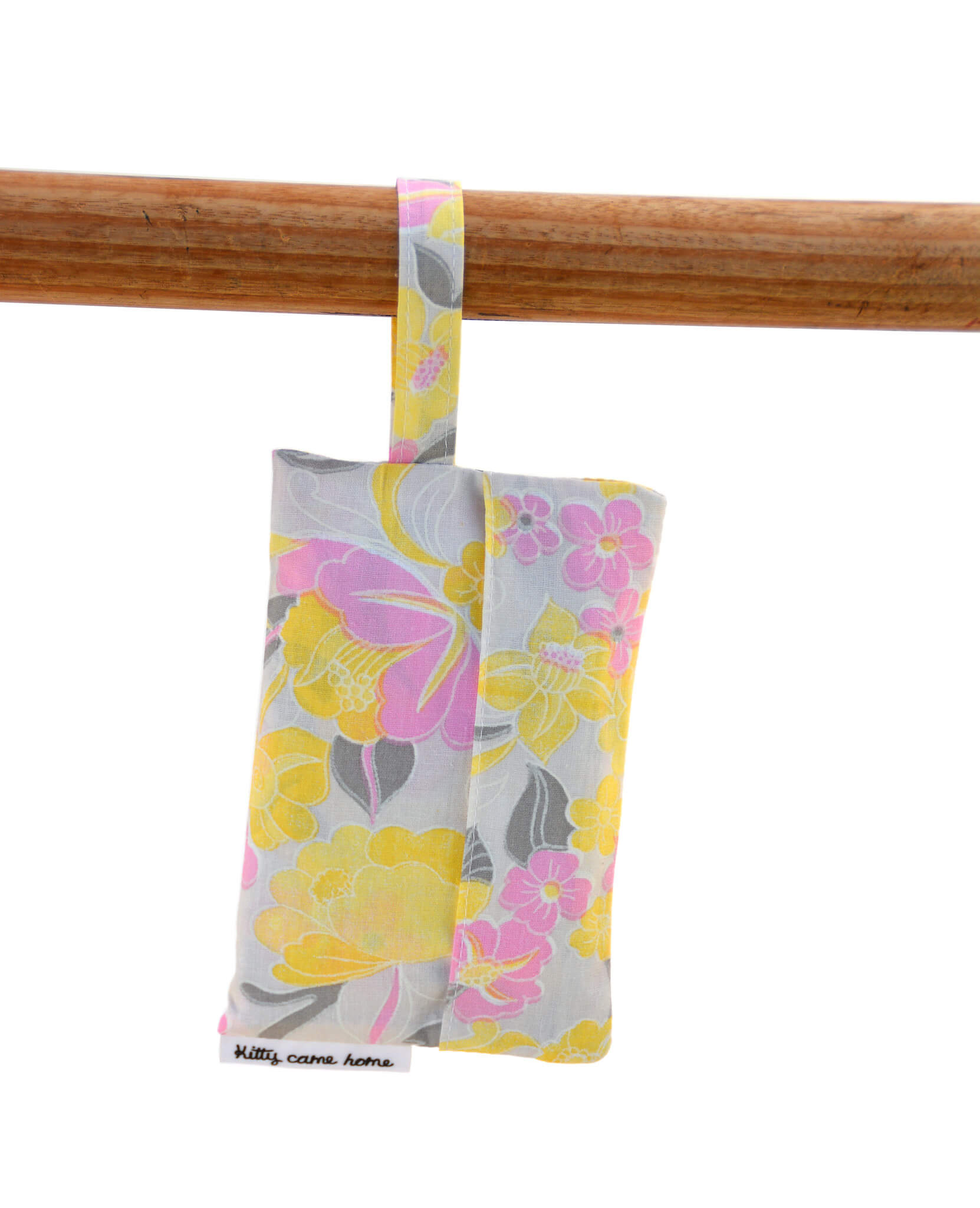 Shopping Bag - Pink and yellow vintage floral
