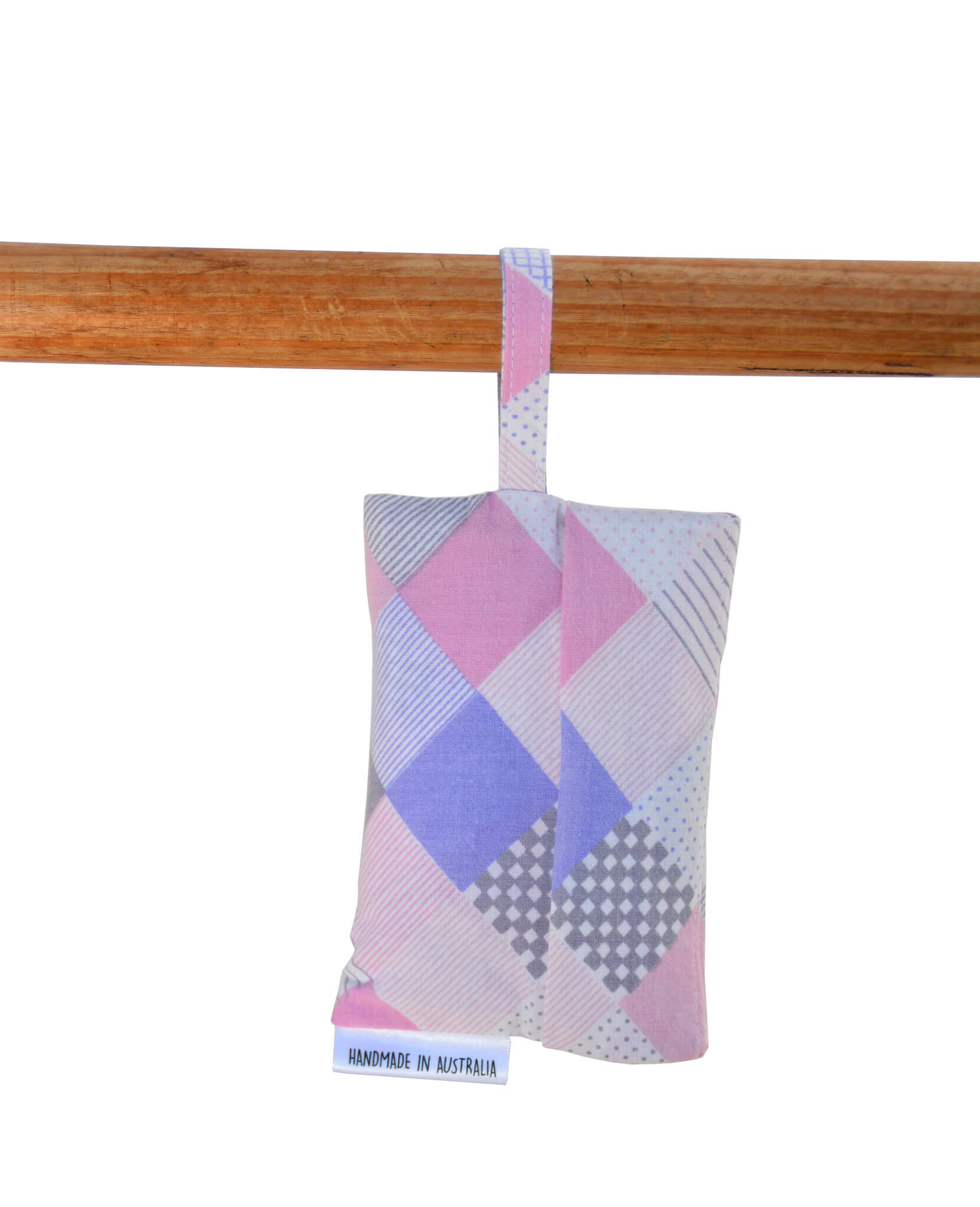 Shopping Bag - Pink and purple tiles vintage fabric