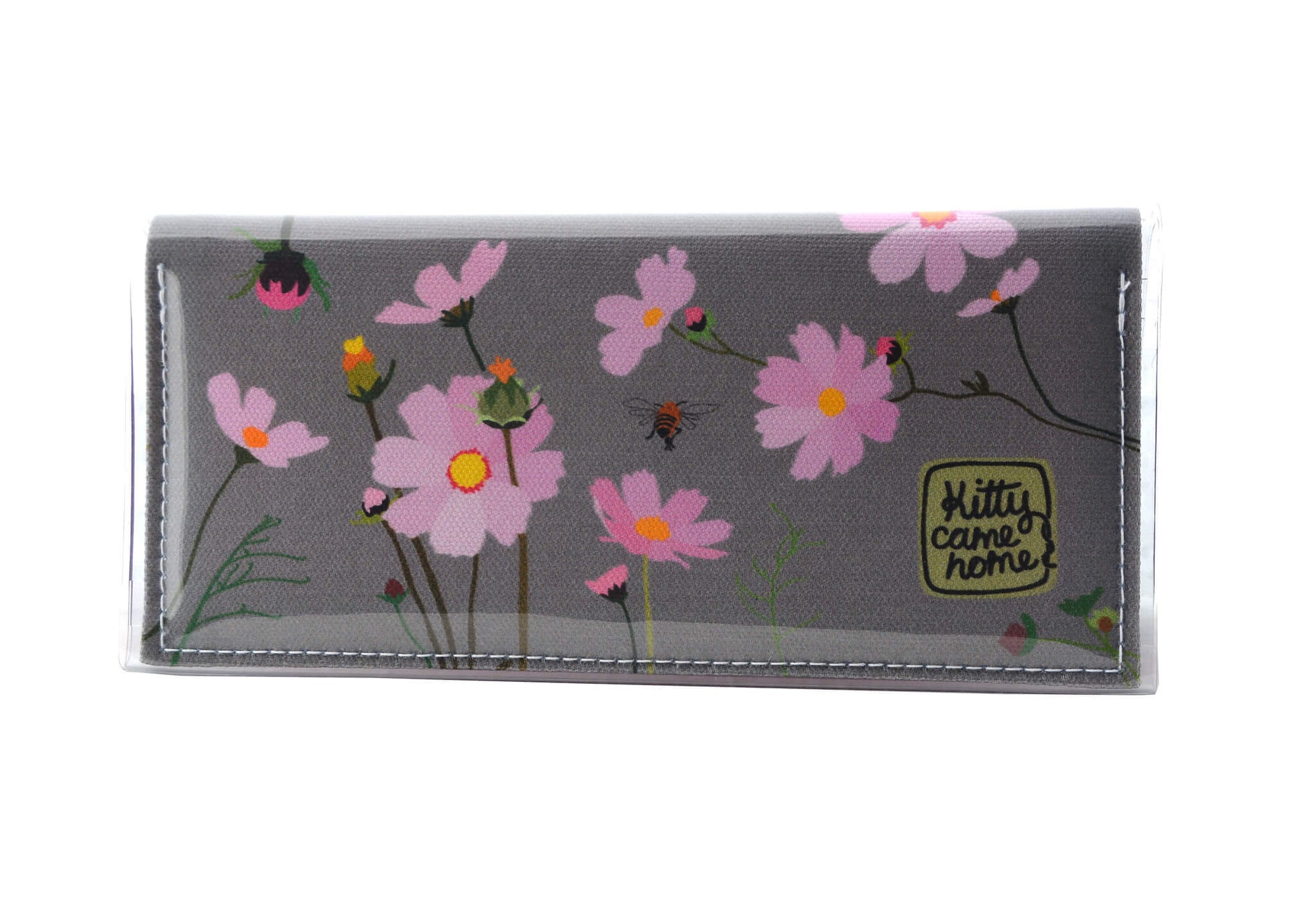 Bi-fold Clutch - Cosmos - Pebble grey