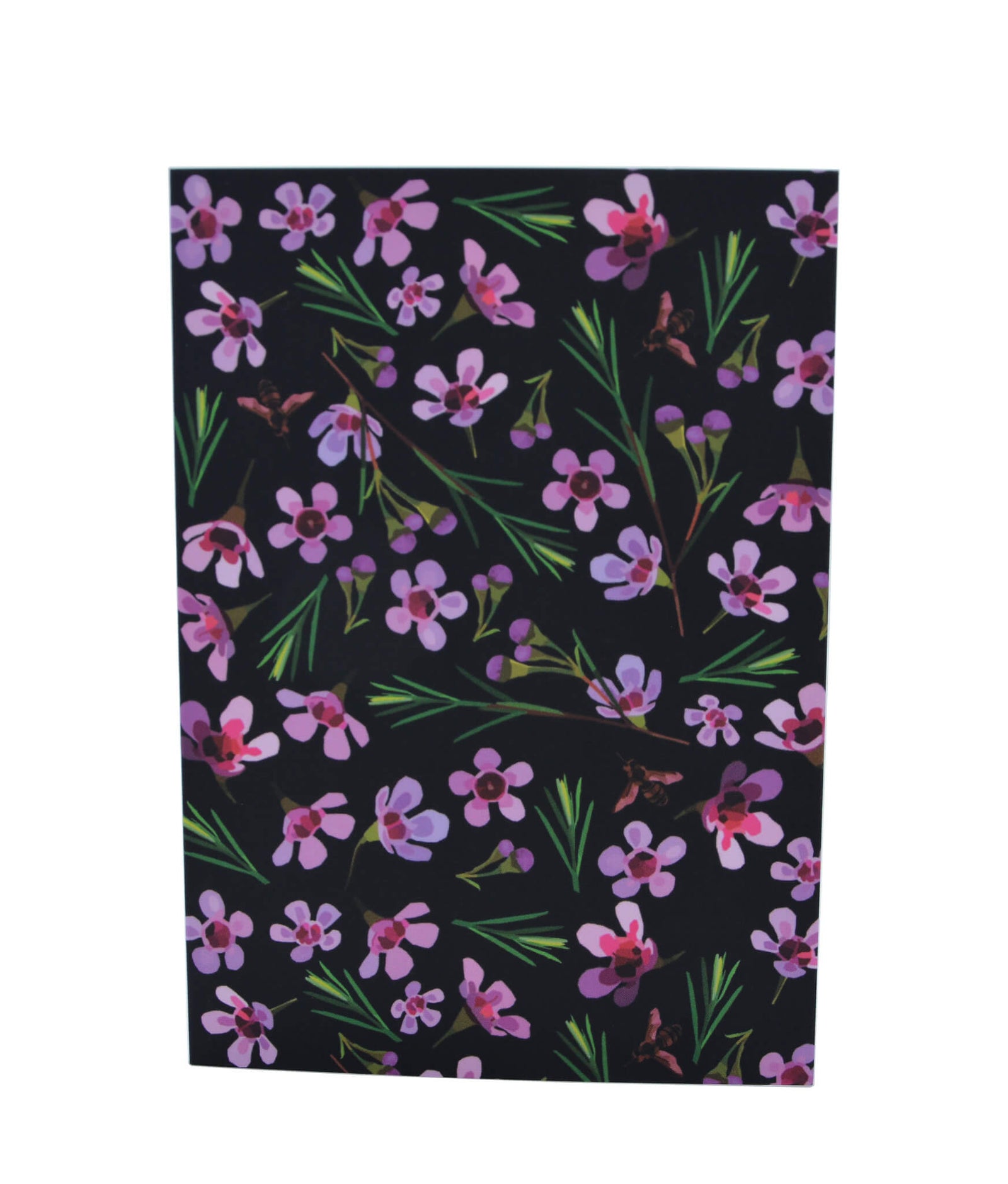 Greeting Card - Geraldton Wax - black