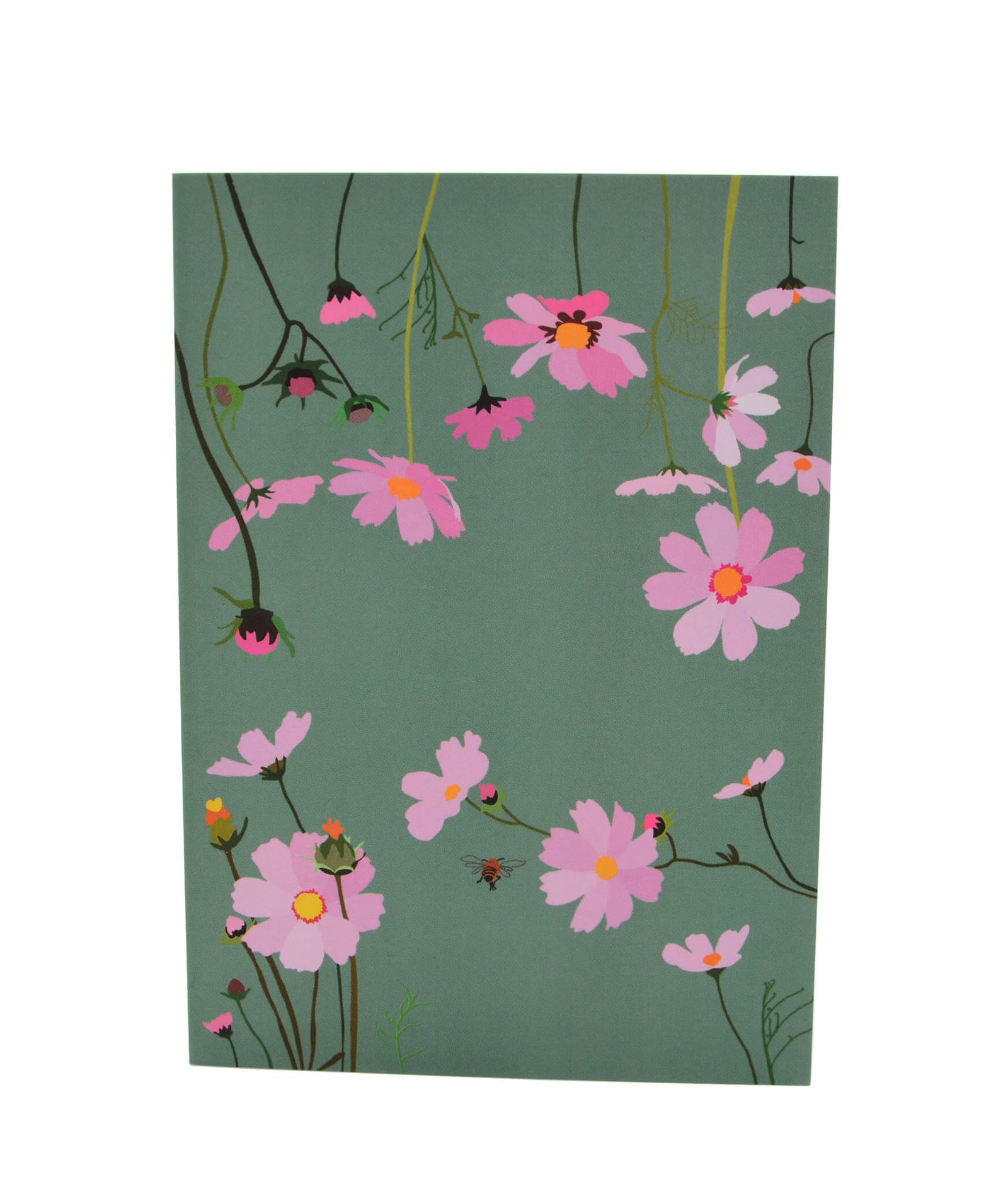 Greeting Card - Cosmos - Sage green