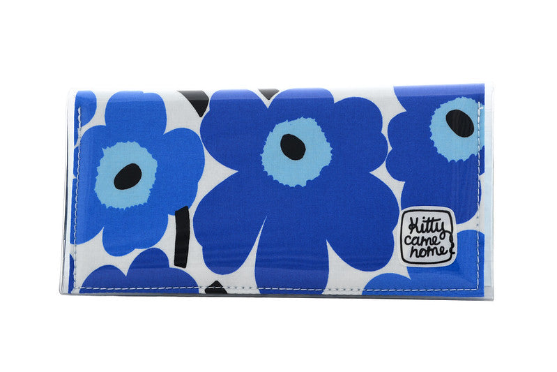 Bi-fold Plus Clutch - Marimekko - Pieni Unikko - Maija Isola - blue