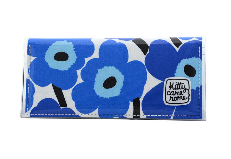 Bi-fold Clutch - Marimekko - Pieni Unikko - Maija Isola - blue