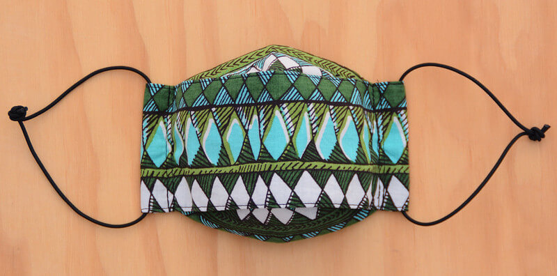 Face Mask - Green gems 1