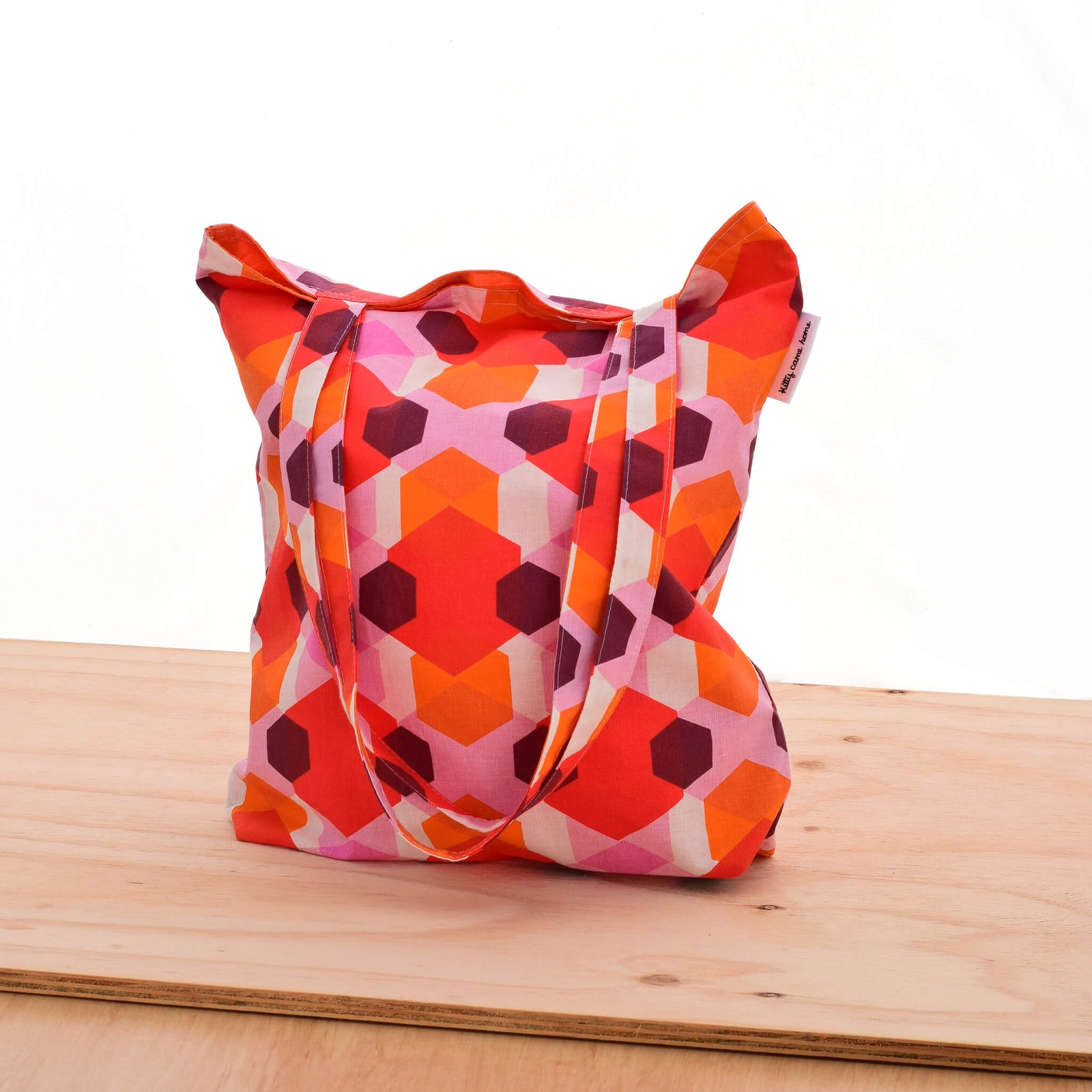 Tote Bag - Colour clash hexagons