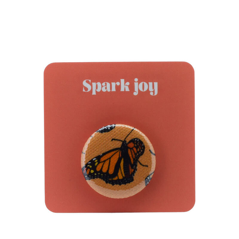Button Badge - Monarch butterflies