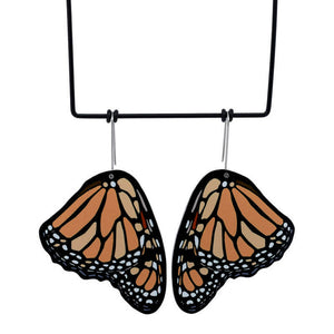 Nectar - monarch butterfly shepherds hook earrings