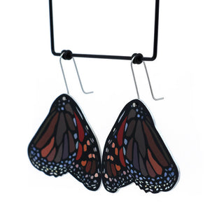 Pollen - monarch butterfly shepherds hook earrings