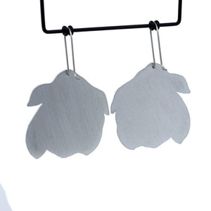 Magnolia - shepherds hook earrings