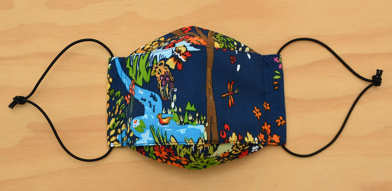 Face Mask - Blue garden 13