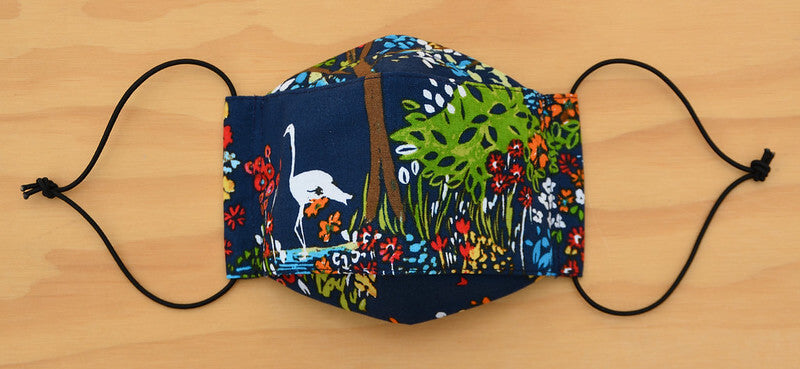 Face Mask - Blue garden 9