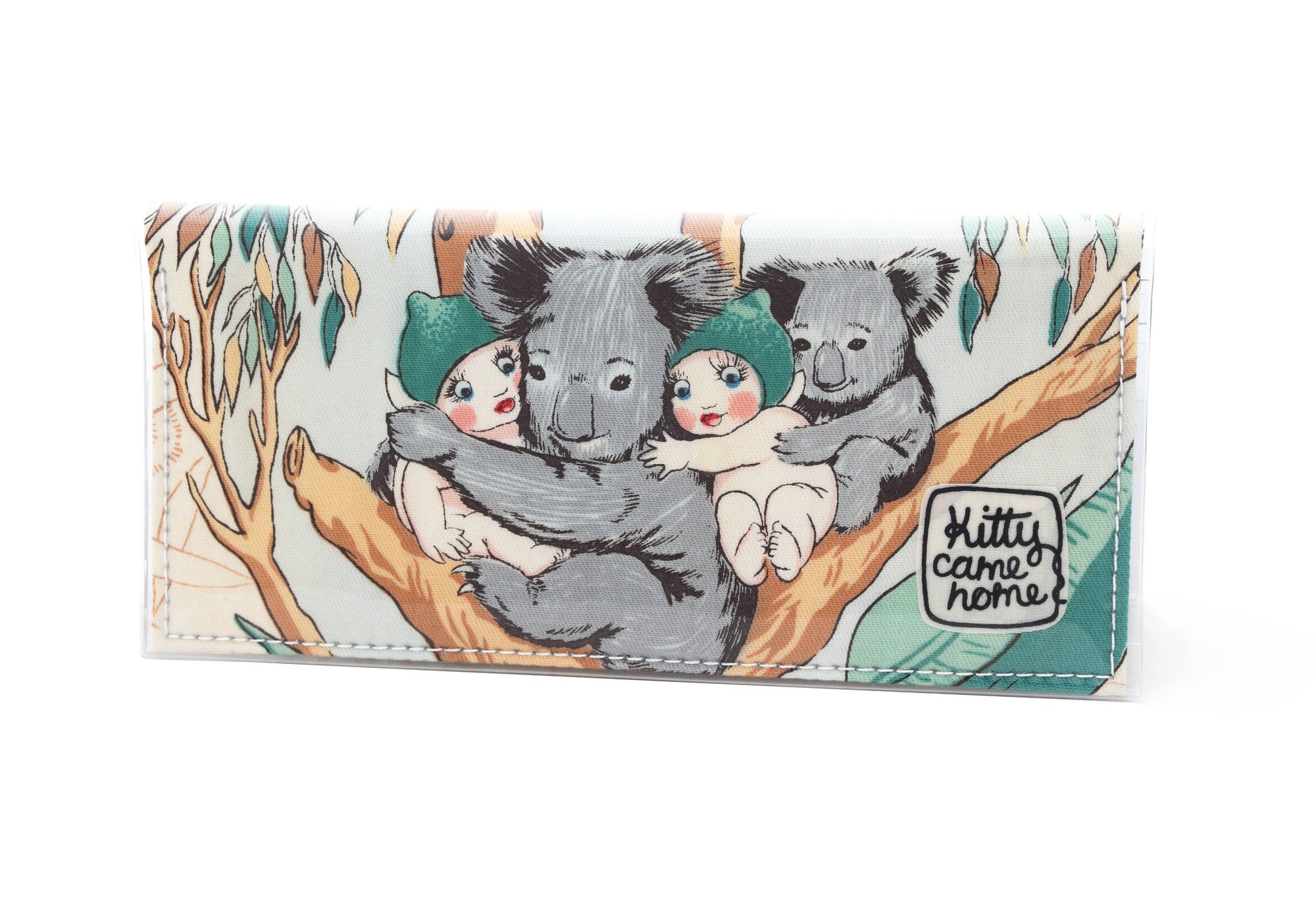 Bi-fold Clutch - May Gibbs gumnut and koala cuddles