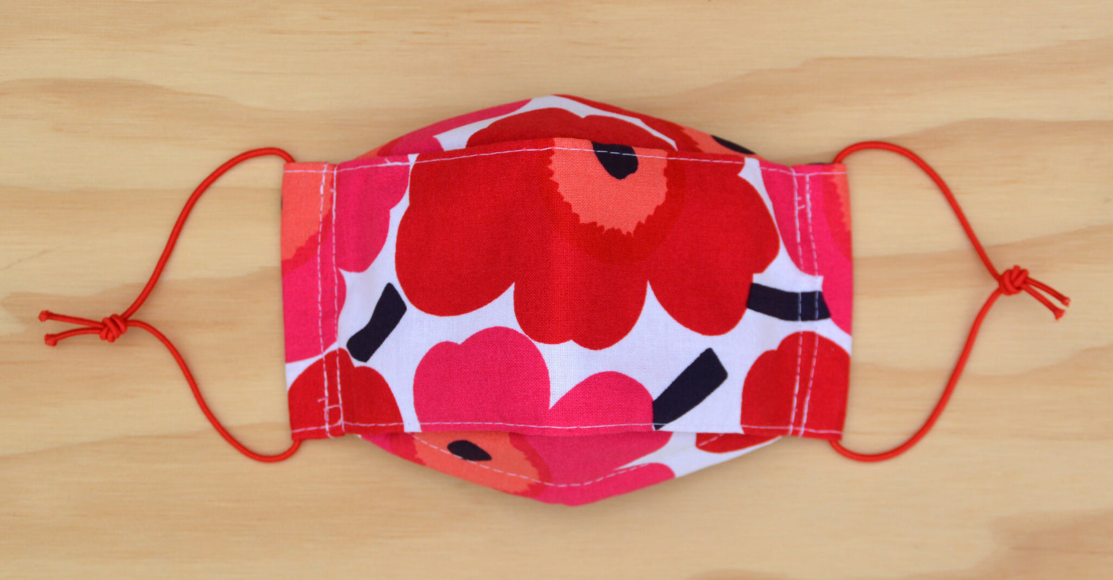 Face Mask - Marimekko - Pieni Unikko - Maija Isola - red