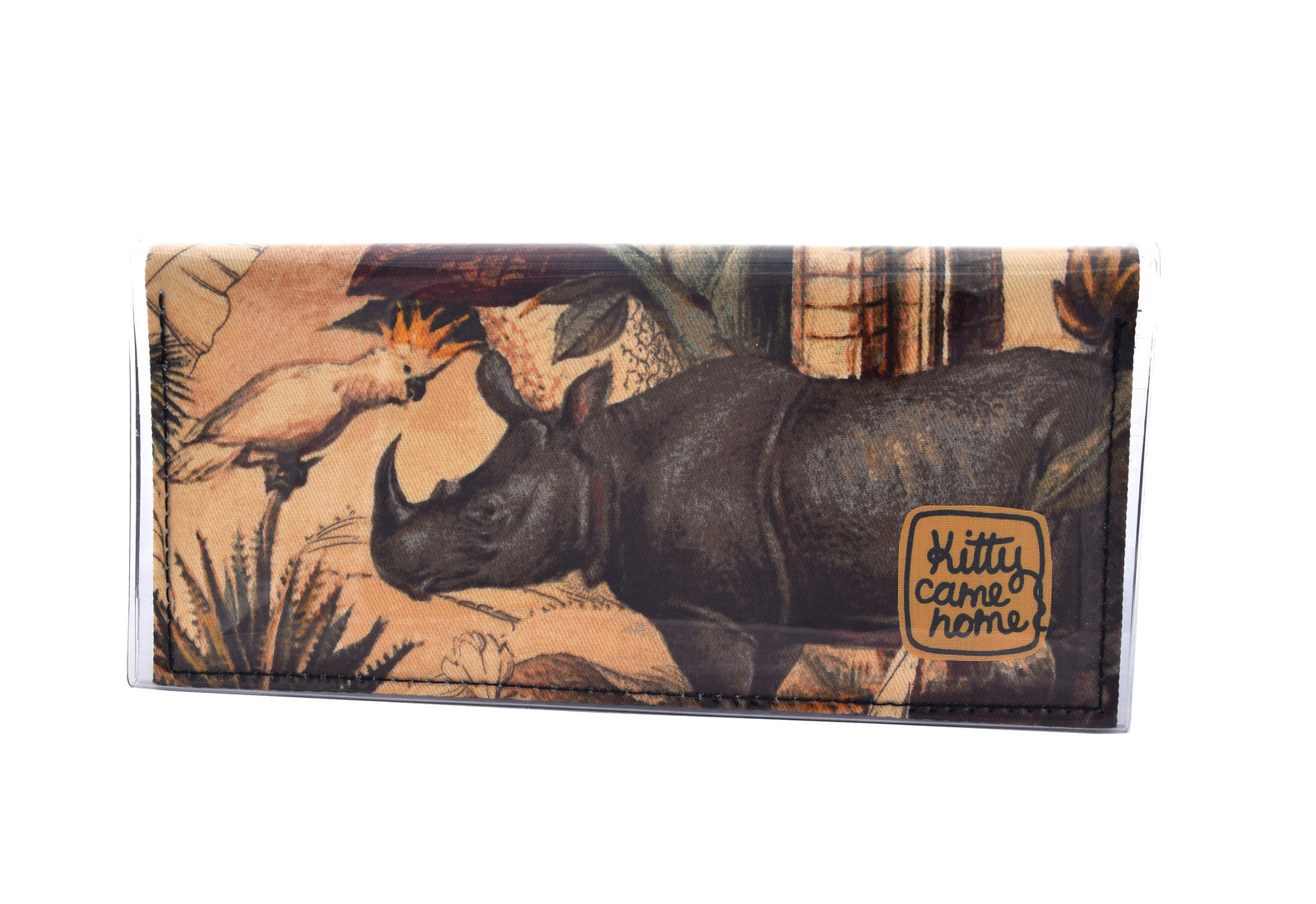 Bi-fold Clutch - Rhinoceros!