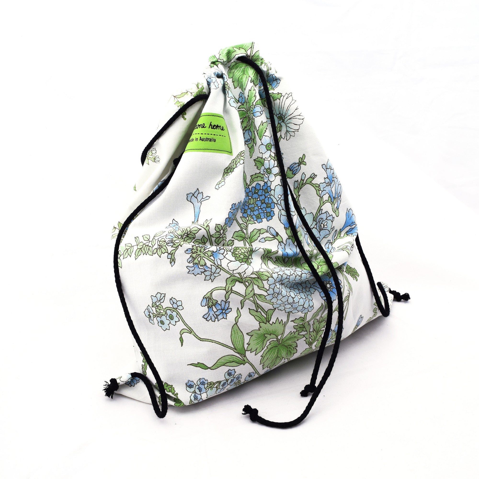 Backpack tote - Blues garden