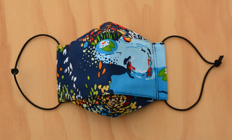 Face Mask - Blue garden 14