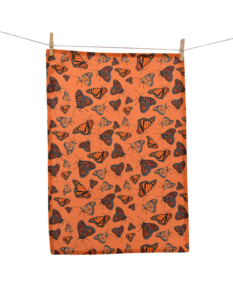 Tea Towel - Monarch butterflies