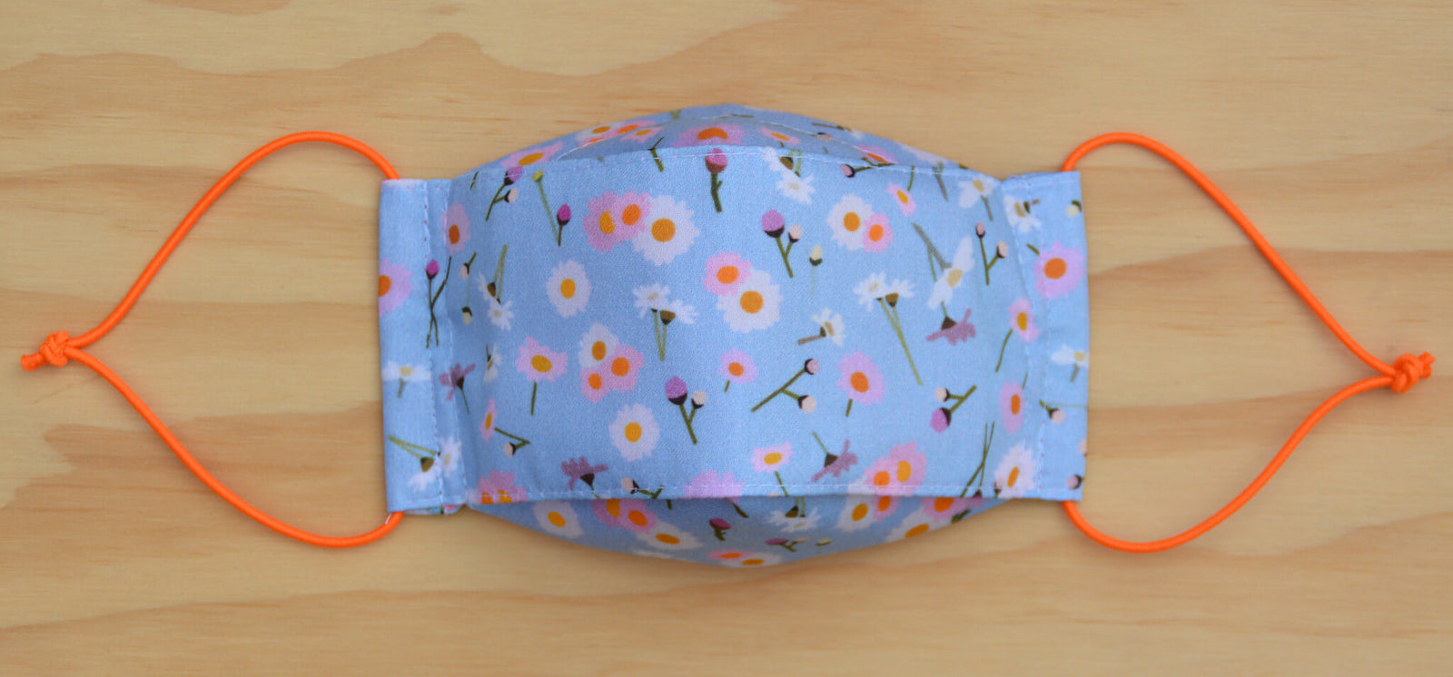 Face Mask - Dear Daisy - Light blue