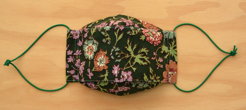 Face Mask - Earthy vintage floral