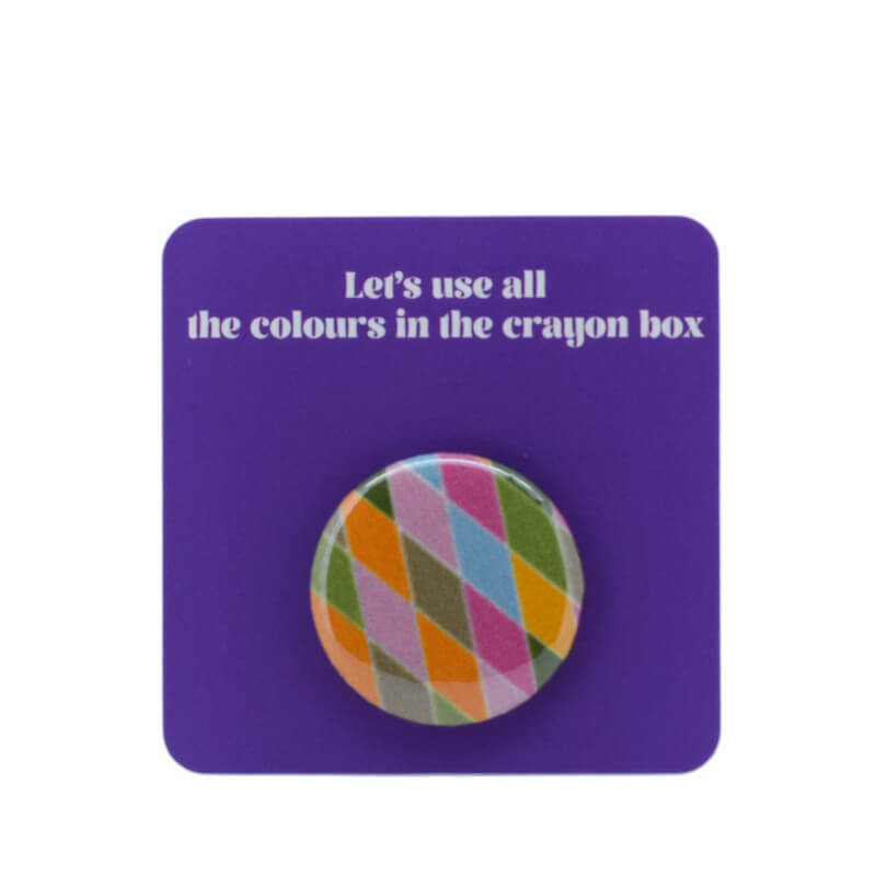 Button Badge - Harlequin