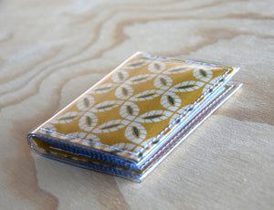 Warrior Wallet - 'How to live long' - screen printed fabric