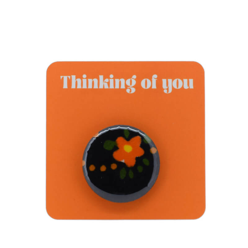 Button Badge - shooting star flower